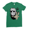 hockey mask halloween Ladies Fitted T-Shirt