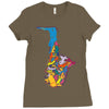 sax addict saxophone Ladies Fitted T-Shirt