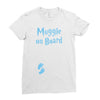 Muggle On Board Blue Ladies Fitted T-Shirt