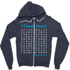 i Found Jesus Zipper Hoodie