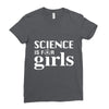 Science is for Girls Ladies Fitted T-Shirt