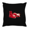 red skinhead bovver boots ideal birthday gift or present Throw Pillow