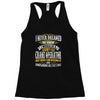 grumpy old crane operator Racerback Tank