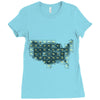 periodic table of the states Ladies Fitted T-Shirt