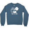 never give up on dreams ladies fitted Crewneck Sweatshirt