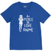 peace love anime V-Neck Tee