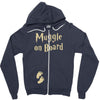 muggle on board maternity Zipper Hoodie