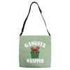 gangsta wrapper Adjustable Strap Totes