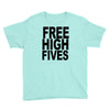 free high fives t shirt x large funny humor geek awesome highfive cool Youth Tee