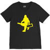 sasquatch guitar gear  funny bigfoot yeti comic monster retro V-Neck Tee