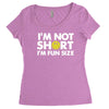 i'm not short, i'm fun size   small tiny little shorty person gift tee Women's Triblend Scoop T-shirt