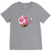 lion in a box V-Neck Tee