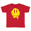 melting acid smiley face Toddler T-shirt