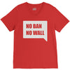 no ban no wall V-Neck Tee
