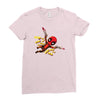 pew pew deadpool Ladies Fitted T-Shirt