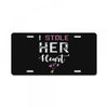 i stole her heart couple License Plate