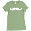 mustache sticker decal vinyl Ladies Fitted T-Shirt