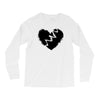 broken heart xxx black Long Sleeve Shirts