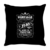 Vintage Aged To Perfection 1980 Throw Pillow