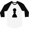 Chess King and Pawn 3/4 Sleeve Shirt