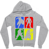 4 Super Hero Zipper Hoodie