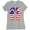 paire de tongues am&eacute;ricaine Ladies Fitted T-Shirt