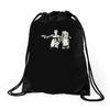 suicide fiction Drawstring Bags