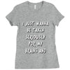 brains and stuff girls Ladies Fitted T-Shirt
