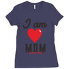 love mom Ladies Fitted T-Shirt