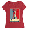 beaker meep poster, ideal birthday gift or present Women's Triblend Scoop T-shirt