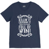 killing it crushing it and full of win V-Neck Tee