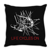 cycling rider gift bike tee life Throw Pillow