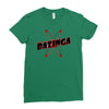 bazinga logo inspired by the big bang theory ideal birthday gift Ladies Fitted T-Shirt