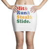 Hit Run Steal  Slide Mini Skirts