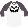 evil pumpkin face halloween costume 3/4 Sleeve Shirt