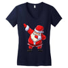 Santa Dabbing Women's V-Neck T-Shirt
