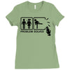 problem solved 2 Ladies Fitted T-Shirt