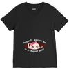 August Peeking Out Asian Baby Girl V-Neck Tee