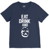 eat drink and b V-Neck Tee