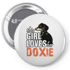 This Girl Loves Her Doxie Pin-back button