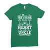 There's This Girl Who Stole My Heart She Calls Me Uncle Ladies Fitted T-Shirt