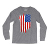 sa distress flag cool american Long Sleeve Shirts