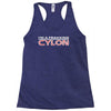 i'm a frakking cylon Racerback Tank