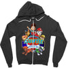 paw patrol birthday boy auntie Zipper Hoodie