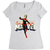 captain marvel 2 Women's Triblend Scoop T-shirt