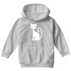 white cat funny Youth Hoodie