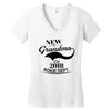 New Grandma 2018 Rokie Dept. Women's V-Neck T-Shirt