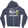 gibt mir bier ich unterhopfe  funny Zipper Hoodie