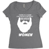 people without beard Women's Triblend Scoop T-shirt