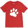 paw sticker vinyl decal V-Neck Tee